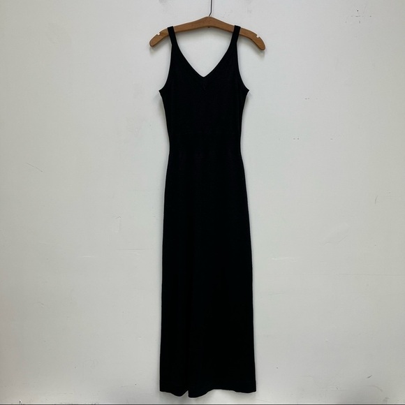 Vintage Wool Blend Black Metallic Dress - Picture 2 of 11